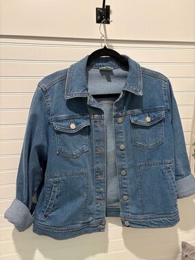 Wonderly Blue Denim Jean Jacket - Classic Button-Front